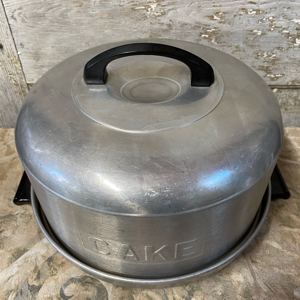 Vintage Kromex Aluminum Cake Pan Holder